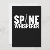 Spine Whisperer Chirurg Operation Ärztliche Ärztin Dankeskarte (Vorderseite)