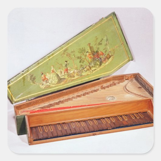 Spinet, 1746 quadratischer aufkleber (Vorderseite)