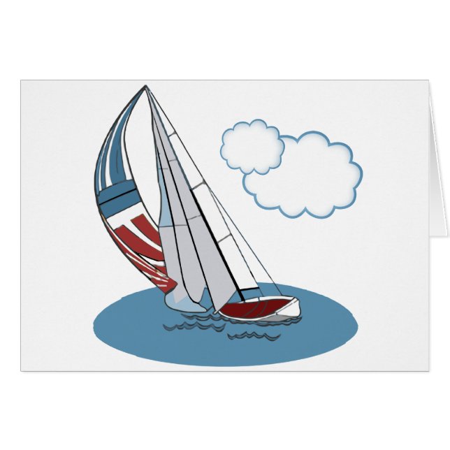 Spinnaker im Wind (Vorderseite (Horizontal))