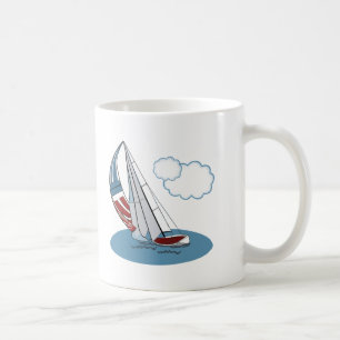 Spinnaker im Wind Kaffeetasse
