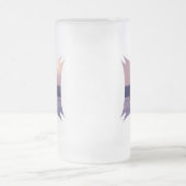 Spinnaker-Segelboot-mattierte Bier-Tasse Mattglas Bierglas (Mittel)