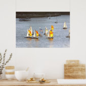 Spinnakers greifen den Wind an Poster (Küche)