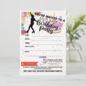 SpinNations Einladungen zur Geburtstagspartei (Stehend Vorderseite)