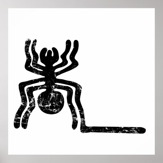 Spinne antikes idol Geoglyph Symbol Petroglyph-Nam Poster (Vorne)