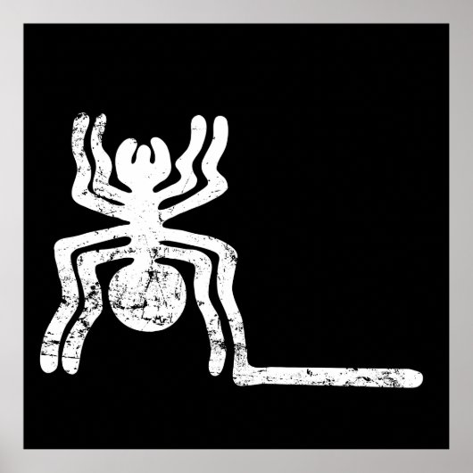 Spinne antikes idol Geoglyph Symbol Petroglyph-Nam Poster (Vorne)
