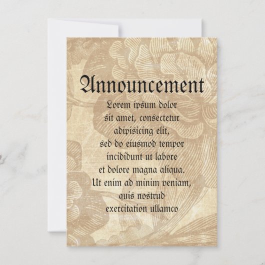 Spinne auf Blume Ankündigung (Vorderseite)