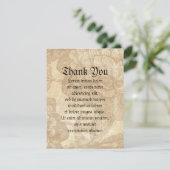 Spinne auf Blume Dankeskarte (Stehend Vorderseite)