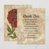 Spinne auf Blume Dankeskarte (Vorne/Hinten)