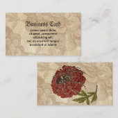 Spinne auf Blume Visitenkarte (Vorne/Hinten)