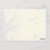 Spinne auf WebHalloween-Postkarte Postkarte (Rückseite)