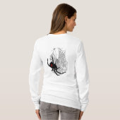 Spinne der schwarzen Witwe, bin ich Gift! T-Shirt (Schwarz voll)