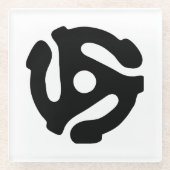 Spinne für den Vinyl-Adapter mit 7 Zoll, 45 U/min Glasuntersetzer (Vorderseite)