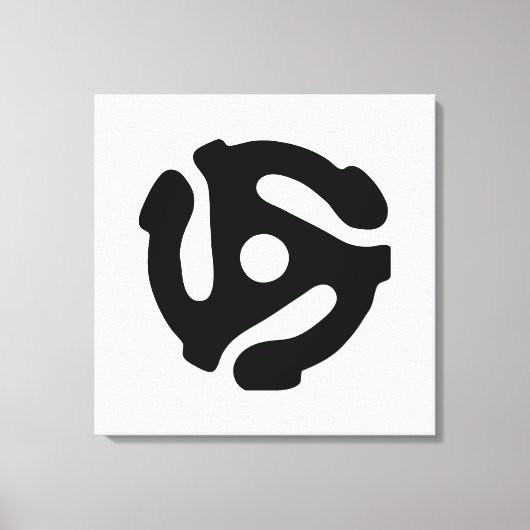 Spinne für den Vinyl-Adapter mit 7 Zoll, 45 U/min Leinwanddruck (Vorderseite)