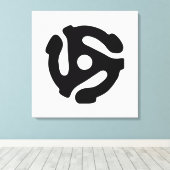 Spinne für den Vinyl-Adapter mit 7 Zoll, 45 U/min Leinwanddruck (Insitu (Holzboden))