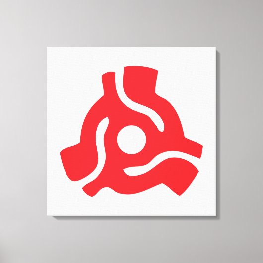 Spinne für den Vinyl-Adapter mit 7 Zoll, 45 U/min Leinwanddruck (Vorderseite)