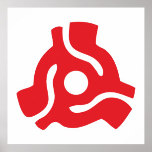 Spinne für den Vinyl-Adapter mit 7 Zoll, 45 U/min Poster