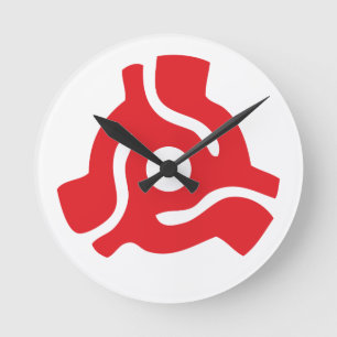 Spinne für den Vinyl-Adapter mit 7 Zoll, 45 U/min Runde Wanduhr