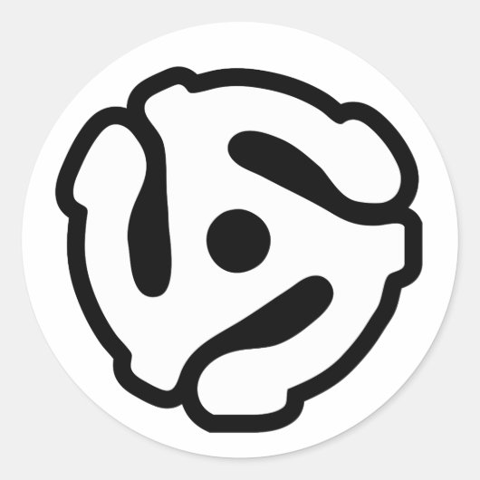 Spinne für den Vinyl-Adapter mit 7 Zoll, 45 U/min Runder Aufkleber (Vorderseite)