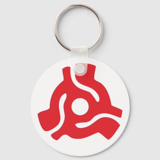 Spinne für den Vinyl-Adapter mit 7 Zoll, 45 U/min Schlüsselanhänger (Vorderseite)