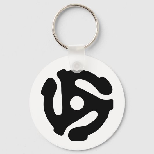 Spinne für den Vinyl-Adapter mit 7 Zoll, 45 U/min Schlüsselanhänger (Vorderseite)