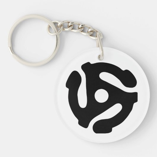 Spinne für den Vinyl-Adapter mit 7 Zoll, 45 U/min Schlüsselanhänger (Vorderseite)