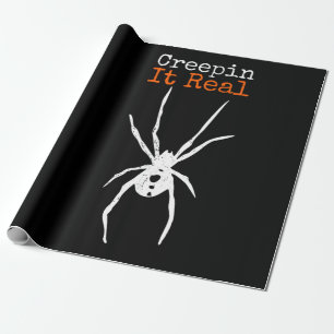 Spinne G Lustiges Halloween-Kostüm - Creepin It Re Geschenkpapier