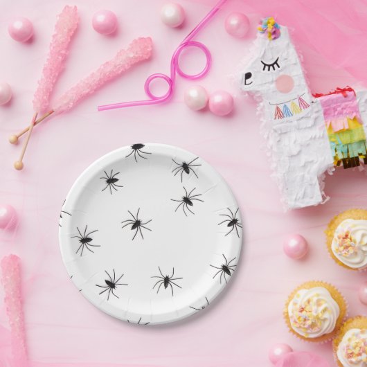 Spinne Halloweeen Pappteller (Party)