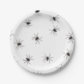 Spinne Halloweeen Pappteller (Vorderseite)