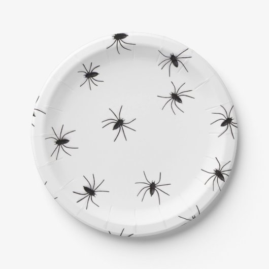 Spinne Halloweeen Pappteller (Vorderseite)