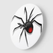 Spinne Halloween Große Wanduhr (Winkel)
