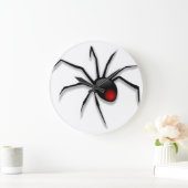 Spinne Halloween Große Wanduhr (Zuhause)