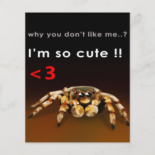 Spinne, ich bin so süß   Geschenk für Spinne-Fan Flyer
