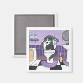 Spinne im Badezimmer Magnet (Vorderseite/Rückseite)