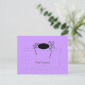 Spinne in Pocket Postkarte (Stehend Vorderseite)