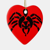 Spinne in Rot Keramik Ornament (Rechts)