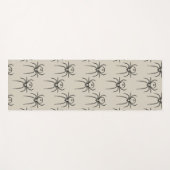 Spinne - Knochen weiß und schwarz Yogamatte (Vorderseite (Horizontal))