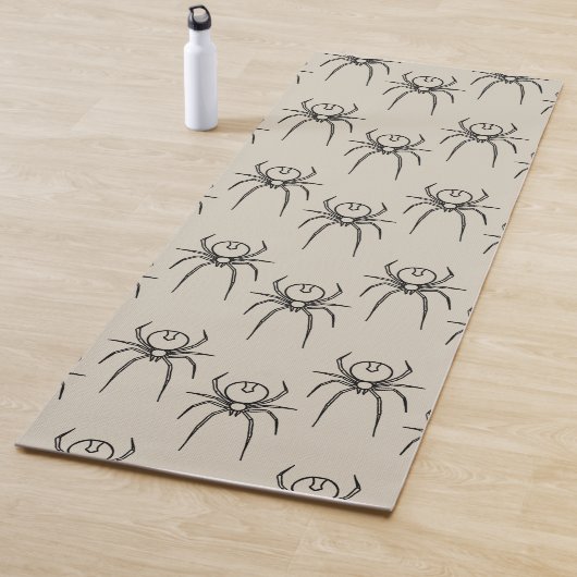 Spinne - Knochen weiß und schwarz Yogamatte (Beispiel)