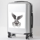 Spinne mit Adler im Tattoo-Stil Aufkleber (Koffer)