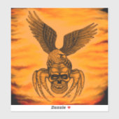 Spinne mit Adler im Tattoo-Stil Aufkleber (Blatt)