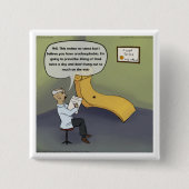 Spinne mit Arachnophobie in Therapie lustig Button (Vorderseite)