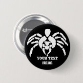 Spinne mit Gift auf Knall Button (Vorne & Hinten)