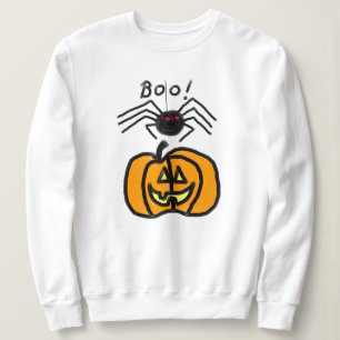 Spinne mit Pumpkin Halloween Sweatshirt