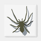 Spinne mit Schattenmagnet Magnet (Vorne)