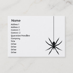Spinne - mollig visitenkarte