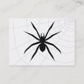 Spinne - mollig visitenkarte (Rückseite)