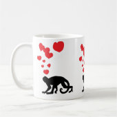 Spinne Munkey in der Liebe Kaffeetasse (Links)