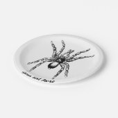 Spinne Pappteller (Schrägansicht)