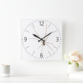 Spinne Quadratische Wanduhr (Zuhause)