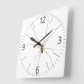 Spinne Quadratische Wanduhr (Winkel)