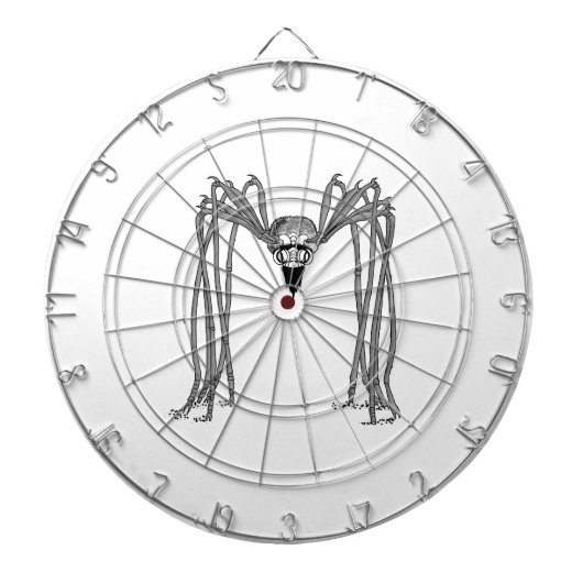 Spinne . schwarz-weiß dartscheibe (vorne)